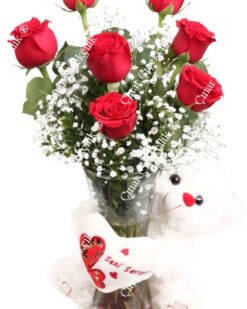 7 Kırmızı Gül Oyuncak C-CAM101