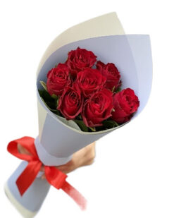 Sevdiğim 7 Kırmızı Gül Buketi C-BUK105
