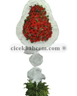 Tek Katlı Kırmızı Düğün Açılış Nikah Çiçekleri