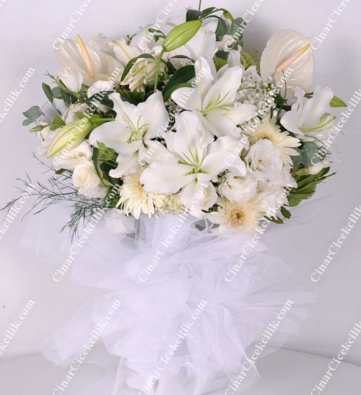 Beyaz Peri Çiçek Buketi C-BUK140