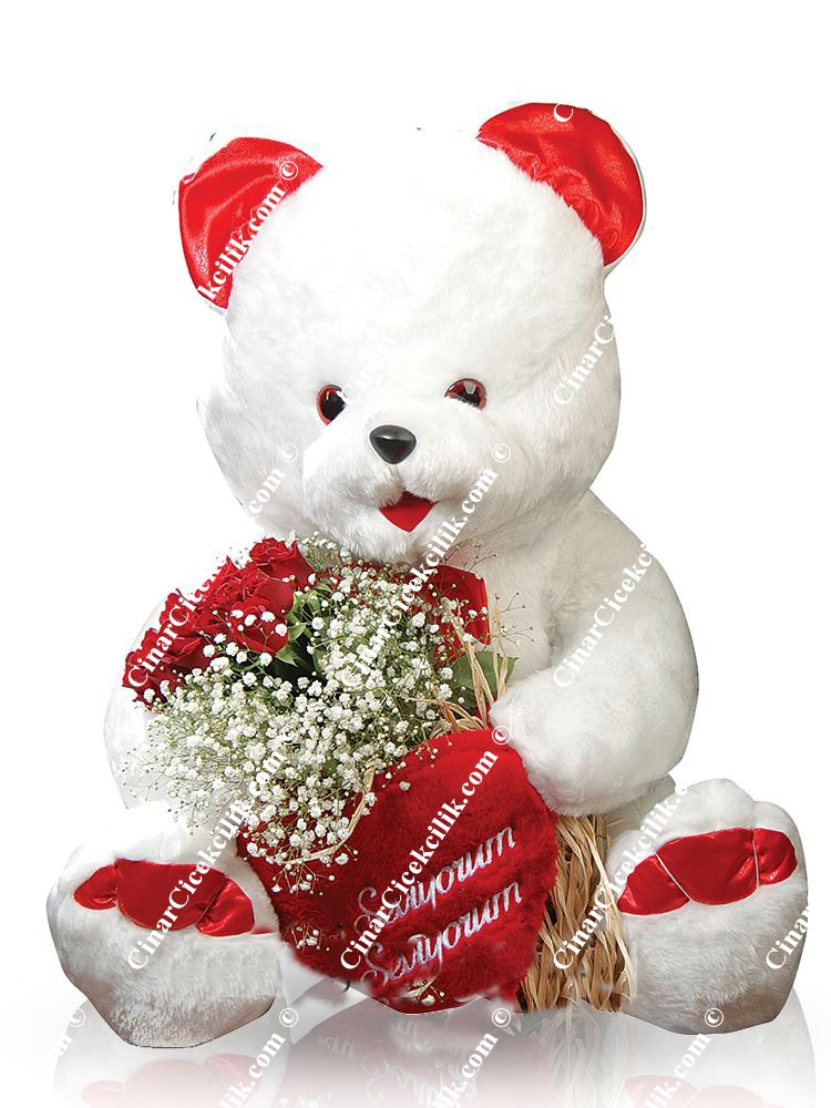 Büyük Oyuncak Ayı Gül C-OY114