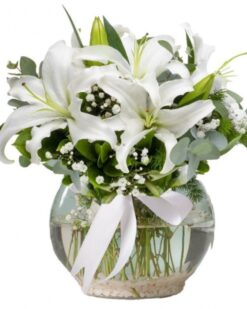 Masal Özel Cam Vazo Lilyum C-AR154