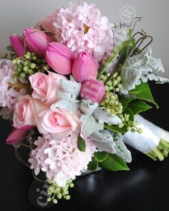 Lale Sümbül Gül Gelin Buketleri