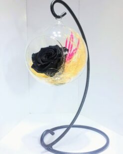 Demir Askıda Solmayan Siyah Gül