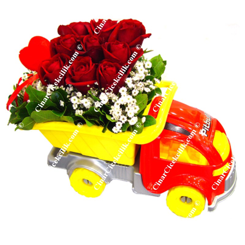 Bir Kamyon Kırmızı Gül Siparişi C-OY122
