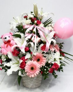 Aynı Gün Hızlı Teslimat'' Pembe Gizem Pembe Lilyum ve Oyuncak