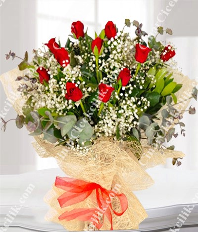 Sihirli Aşk' 11 Kırmızı Gül Buketi C-BUK118