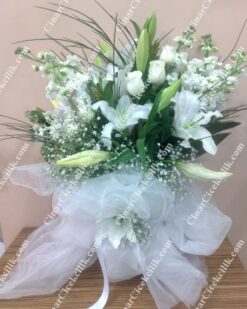 Beyaz Esinti Beyaz Kokulu Çiçek Buketi C-BUK151