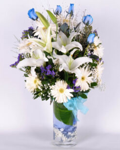 Kalbimin Sultanı Mavi Gül ve Lilyum C-AR138