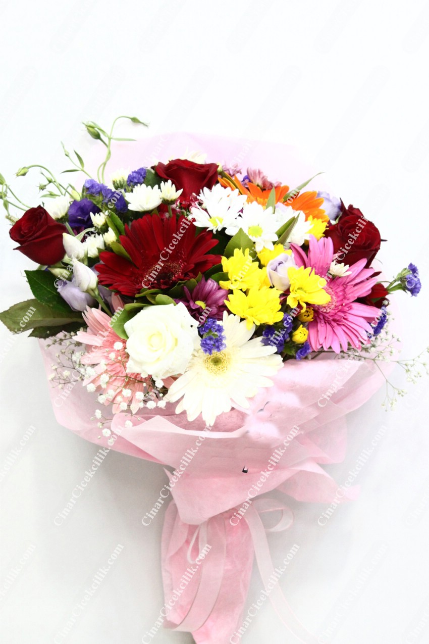 Sevgi Mutluluk Mevsim Kır Buketi C-BUK162