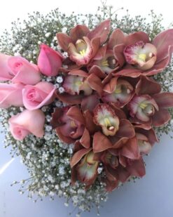 Samimiyet: Pembe Gül & Orkide