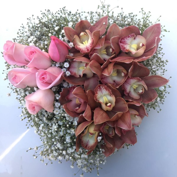 Samimiyet: Pembe Gül & Orkide