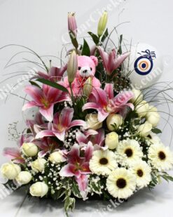 Bahar Esintisi' Pembe Lilyum Oyuncak C-AR118