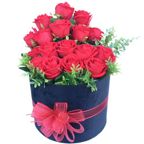 Yapay Kutuda Kırmızı Güller - Zarif ve Kalıcı Çiçek Hediyesi