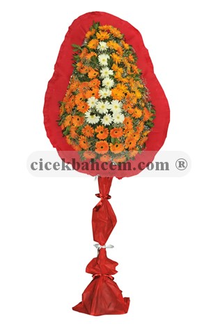 Tek Katlı Turuncu Beyaz Düğün Açılış Nikah Çiçeği