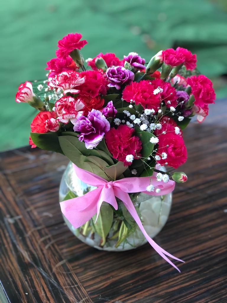 Seramik Vazoda Karışık Aranjmanı - Görsel 3