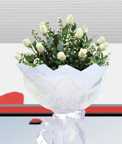 Görkemli Beyaz Gül Buketi C-BUK127 - Görsel 2