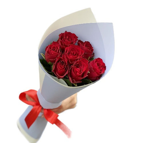 Sevdiğim 7 Kırmızı Gül Buketi C-BUK105 - Görsel 3