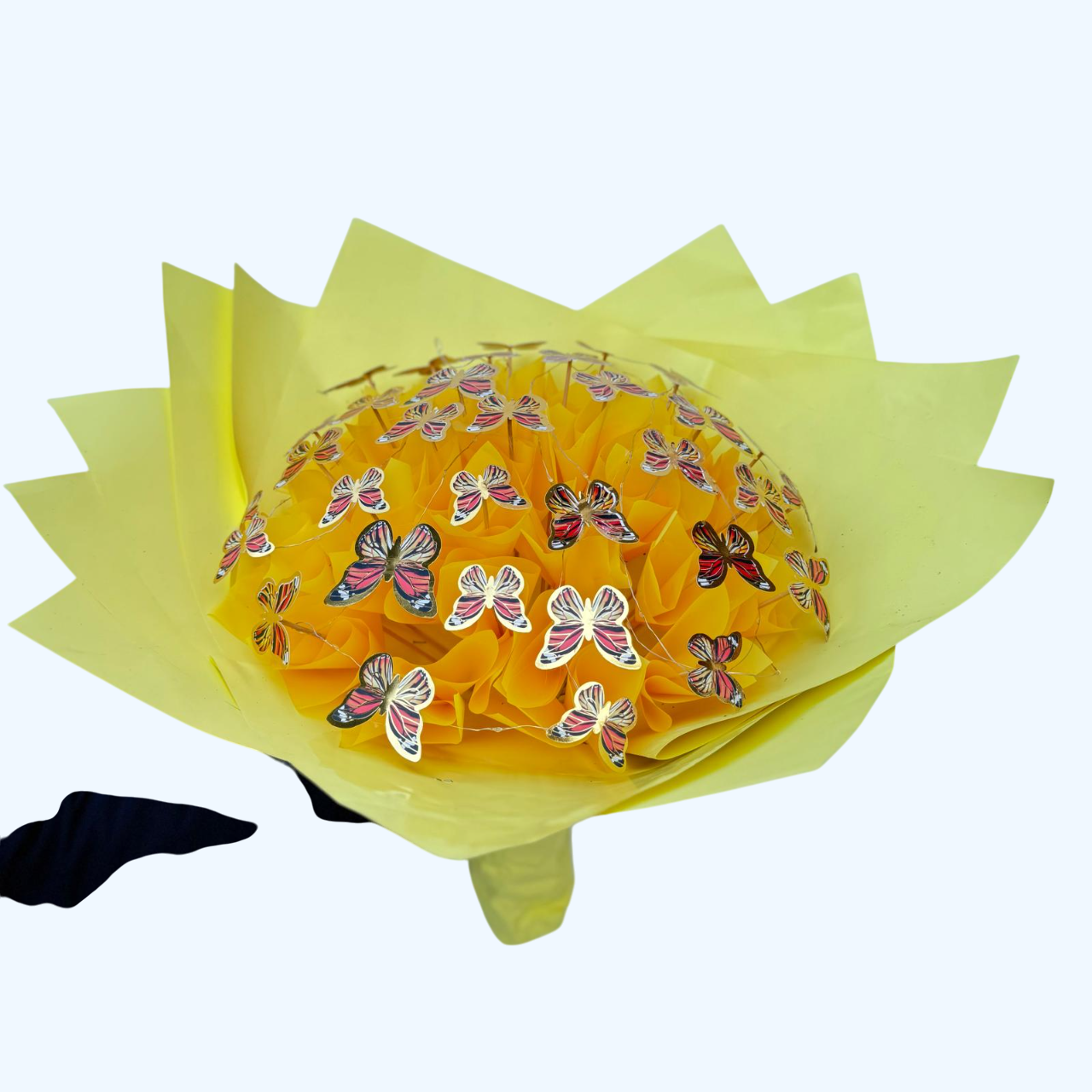 Kelebek Buketi Renkli Led Işıklı - Görsel 9