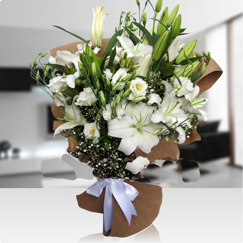 Beyaz Duygu Çiçek Buket C-BUK143 - Görsel 2
