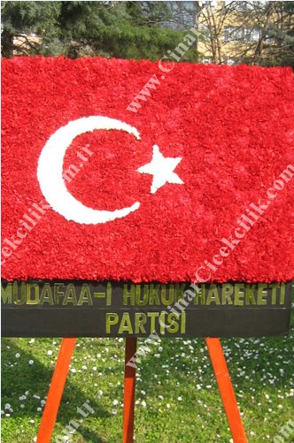 Türk Bayraklı Arma Cenaze Çiçeği