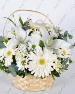 'Aynı Gün Hızlı Teslimat'' Sade Güzellik Lilyum Gerbera