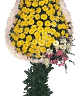 Tek Katlı Sarı Düğün Nikah Açılış Nikah Çelenkleri