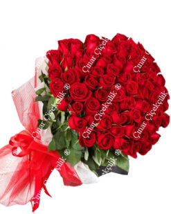 Birinci Sınıf 51 Kırmızı Gül Buketi C-BUK171