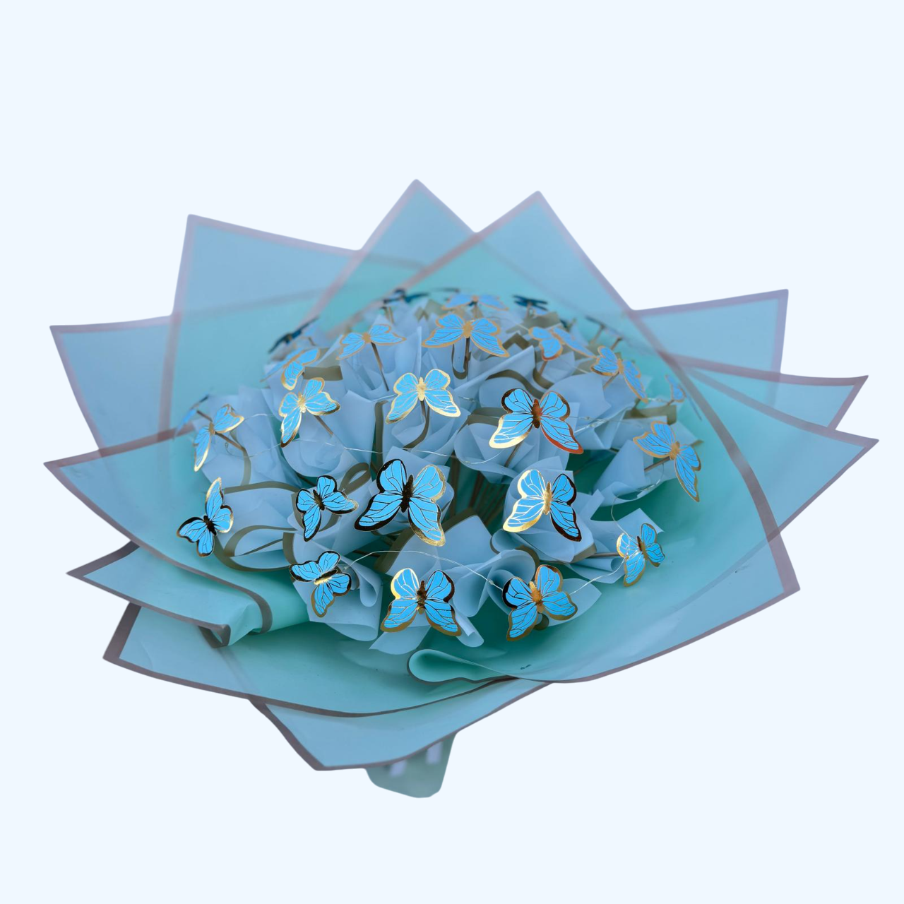 Kelebek Buketi Renkli Led Işıklı - Görsel 14