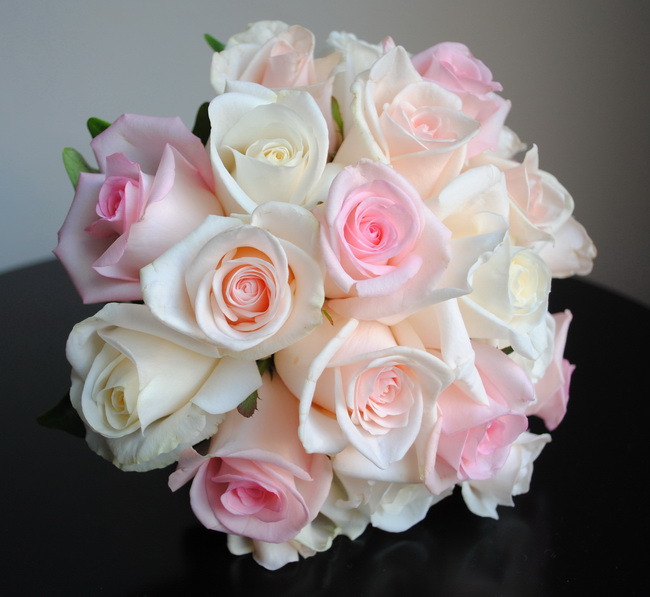 Pembe Somon Beyaz Gelin Buketi - Görsel 2