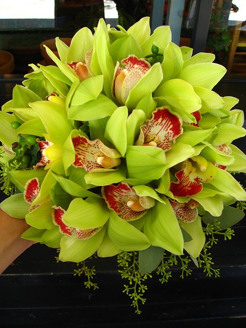 Gelin Buketi Yeşil Orkide - Görsel 2