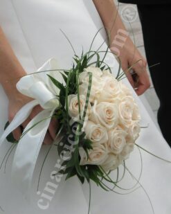 Somon Renkli Gül Model Gelin Buketleri