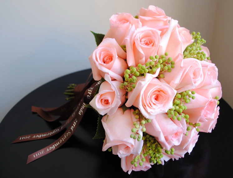 Star Pembe Gül Gelin Buketi - Görsel 2