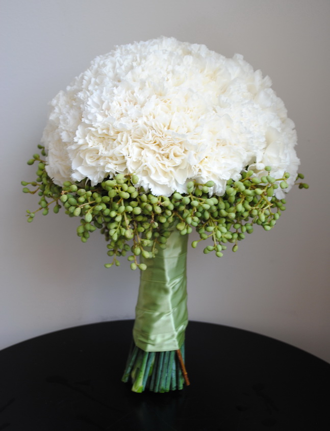 Beyaz Karanfil Gelin Buketleri - Görsel 2