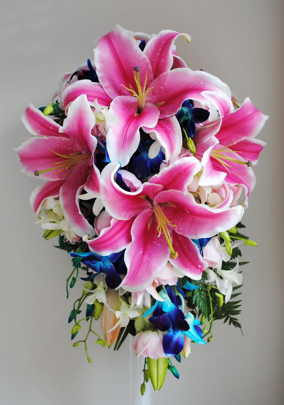 Pembe Kazablanka Gelin Buketleri - Görsel 2