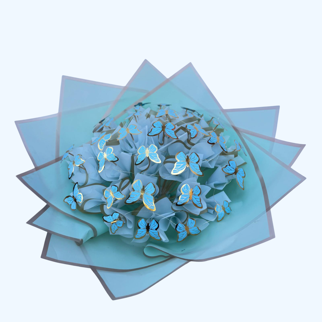 Kelebek Buketi Renkli Led Işıklı - Görsel 15