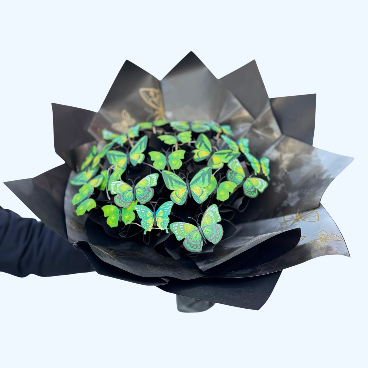 Kelebek Buketi Renkli Led Işıklı - Görsel 19