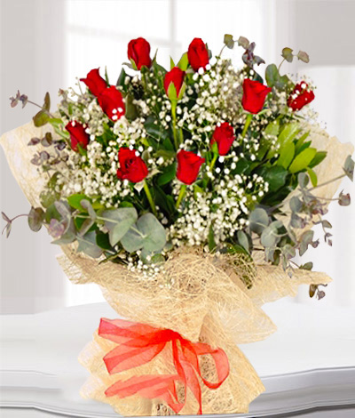 Sihirli Aşk' 11 Kırmızı Gül Buketi C-BUK118 - Görsel 2