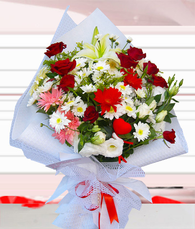 Kalbim Senin Karışık Çiçek Buketi C-BUK159 - Görsel 2