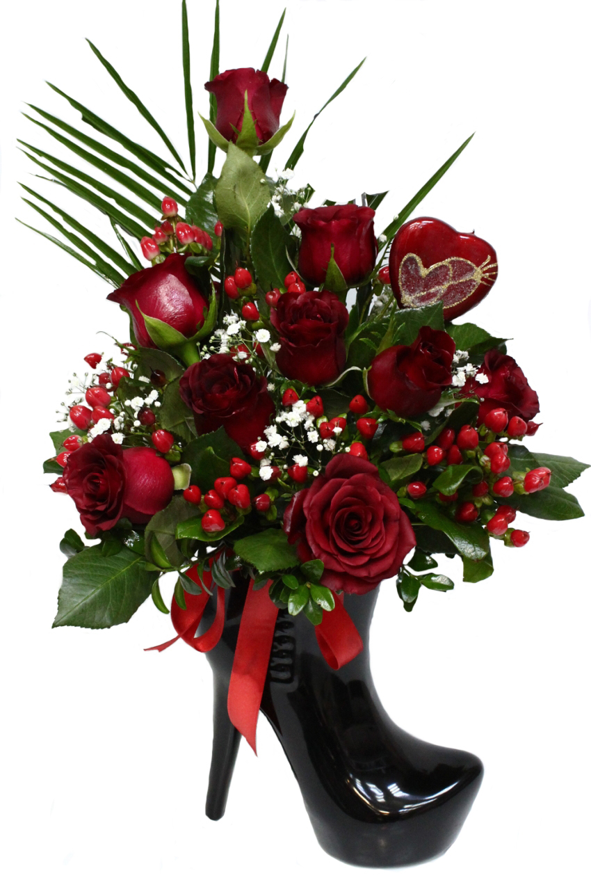 Siyah Vazoda 9 Gül C-SER105 - Görsel 2