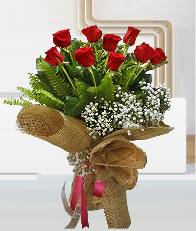 Tatlım 9 Kırmızı Gül Buketi C-BUK103 - Görsel 2