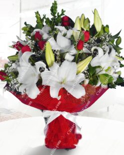 Aşkım  Lilyum ve Gül Buketi C-BUK139