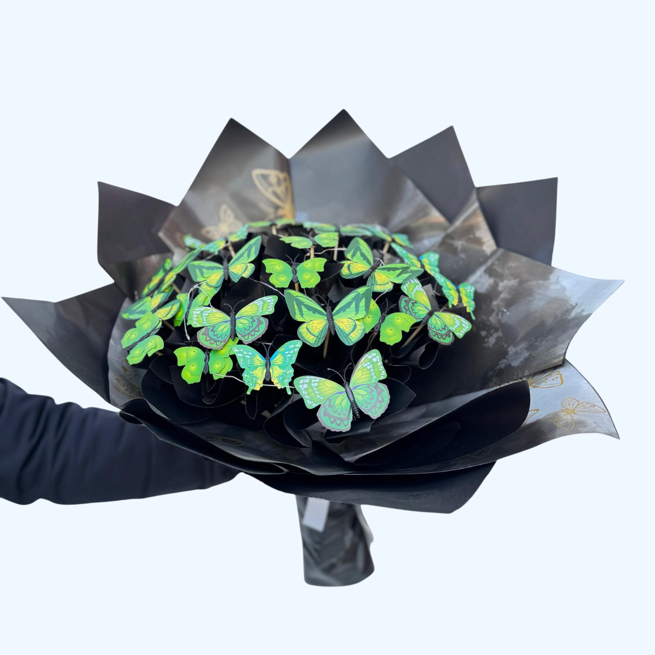 Kelebek Buketi Renkli Led Işıklı - Görsel 21