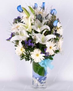 Kalbimin Sultanı Mavi Gül ve Lilyum C-AR138