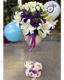 Masal Özel Cam Vazo Lilyum C-AR154