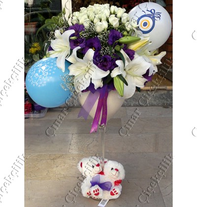 Masal Özel Cam Vazo Lilyum C-AR154