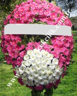 Pembe Beyaz Cenaze Merasim Çelengi
