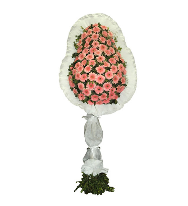 Tek Katlı Pembe Beyaz Düğün Açılış Nikah Çiçeği