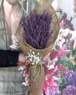 Kokulu Sevgi Çiçeği Lavanta Buketi